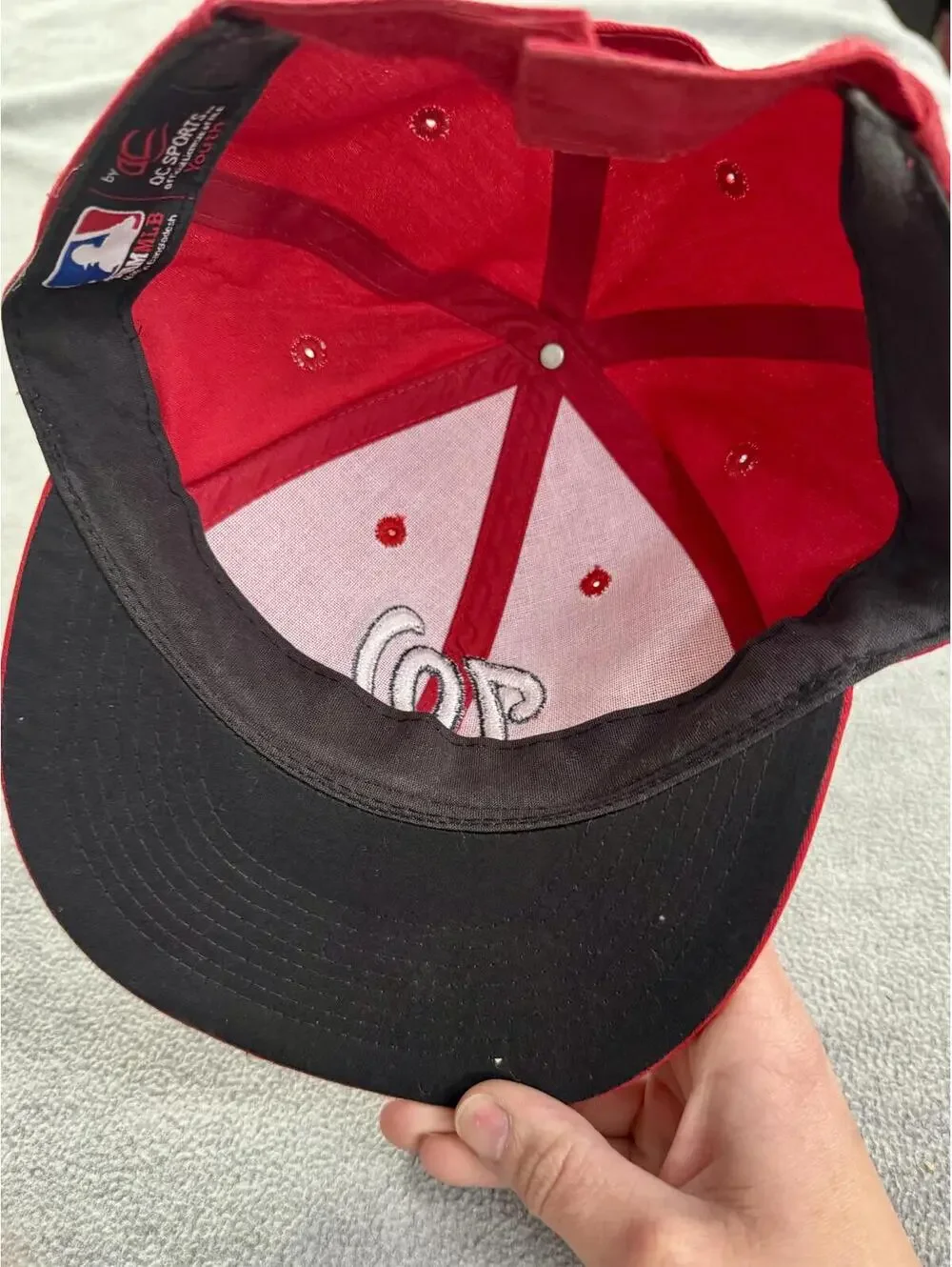 washington nationals red cap‎ dad hat mlb oc sports strapback